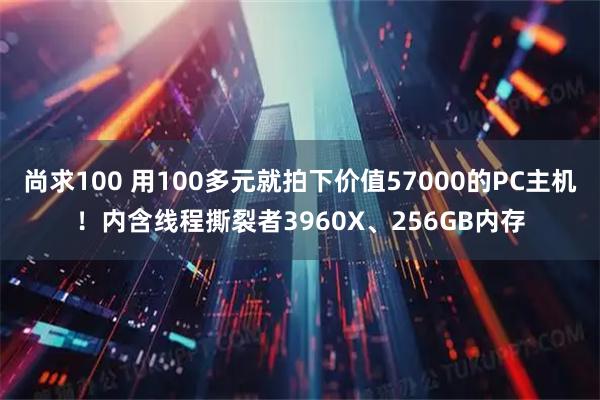 尚求100 用100多元就拍下价值57000的PC主机！内含线程撕裂者3960X、256GB内存