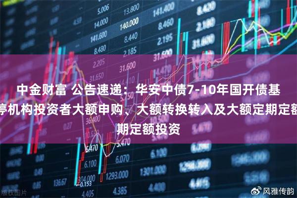 中金财富 公告速递：华安中债7-10年国开债基金暂停机构投资者大额申购、大额转换转入及大额定期定额投资